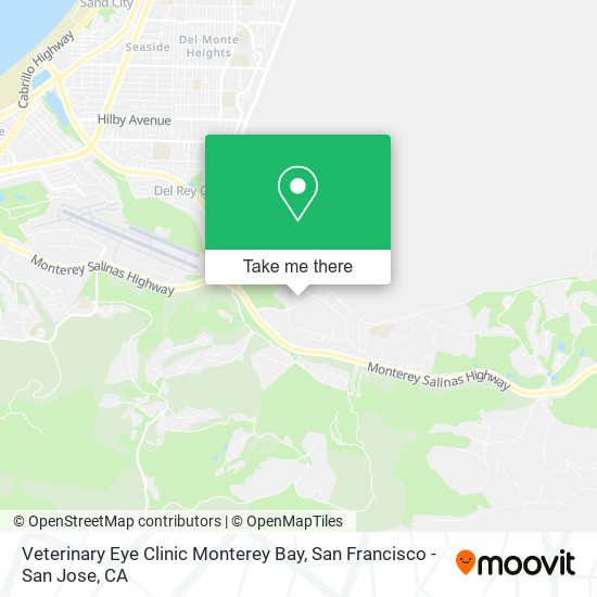 Mapa de Veterinary Eye Clinic Monterey Bay