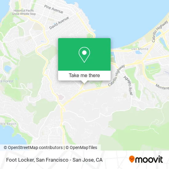 Mapa de Foot Locker