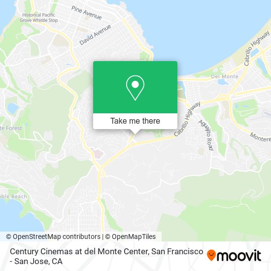 Mapa de Century Cinemas at del Monte Center