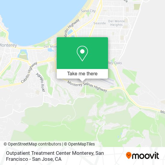 Outpatient Treatment Center Monterey map