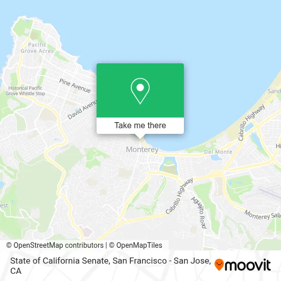 State of California Senate map