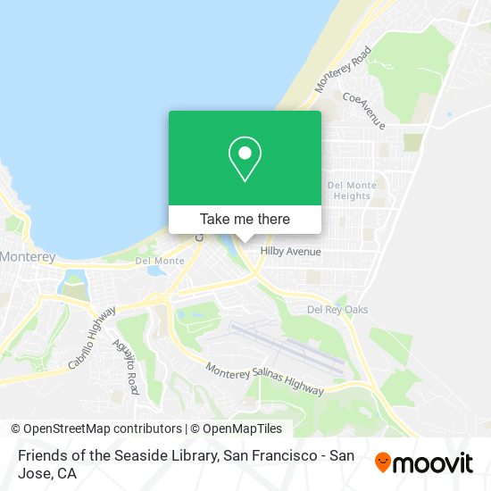 Friends of the Seaside Library map
