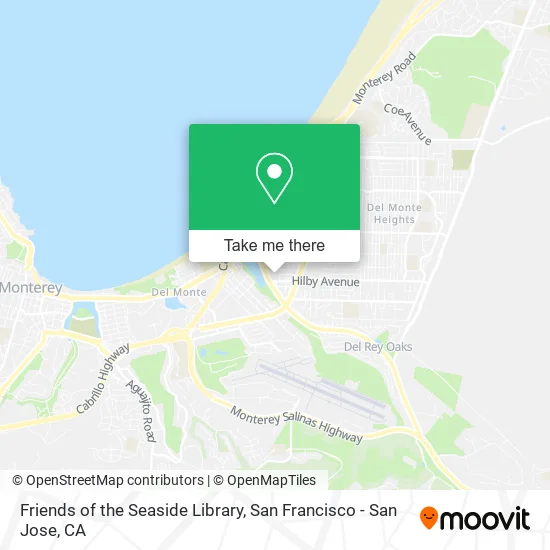 Mapa de Friends of the Seaside Library