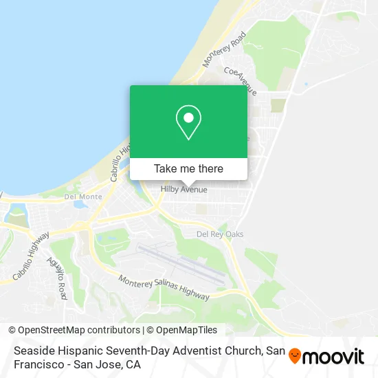 Seaside Hispanic Seventh-Day Adventist Church map