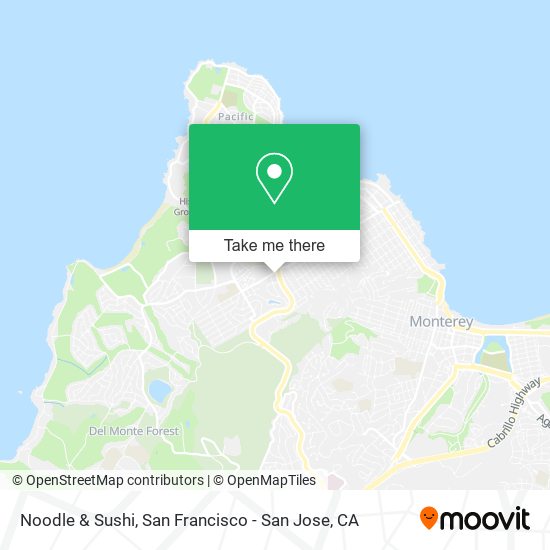 Mapa de Noodle & Sushi