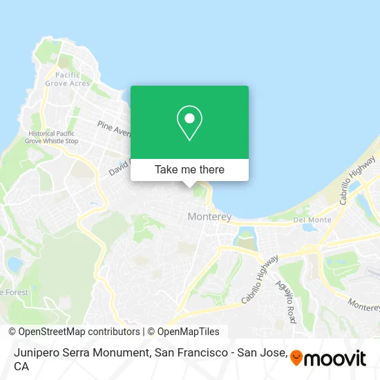 Junipero Serra Monument map