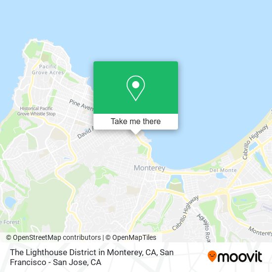 Mapa de The Lighthouse District in Monterey, CA