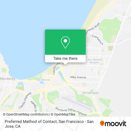 Mapa de Preferred Method of Contact