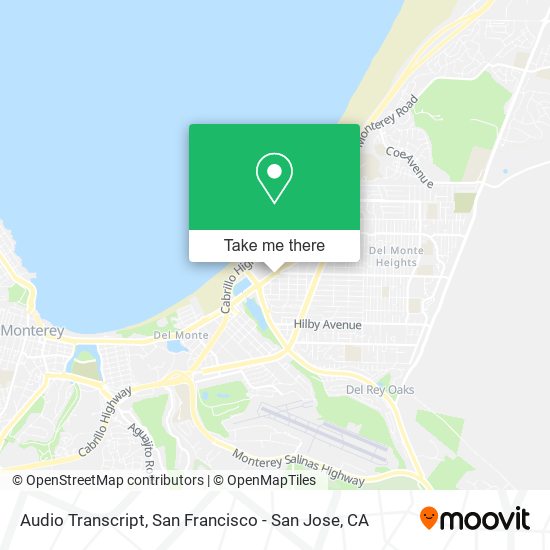 Audio Transcript map