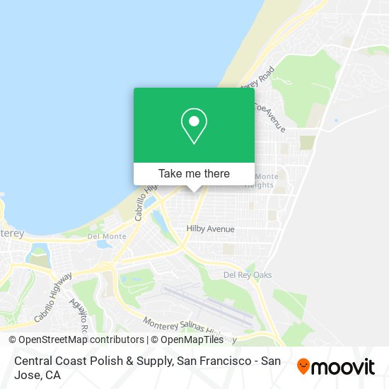 Central Coast Polish & Supply map