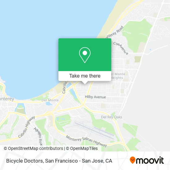 Bicycle Doctors map