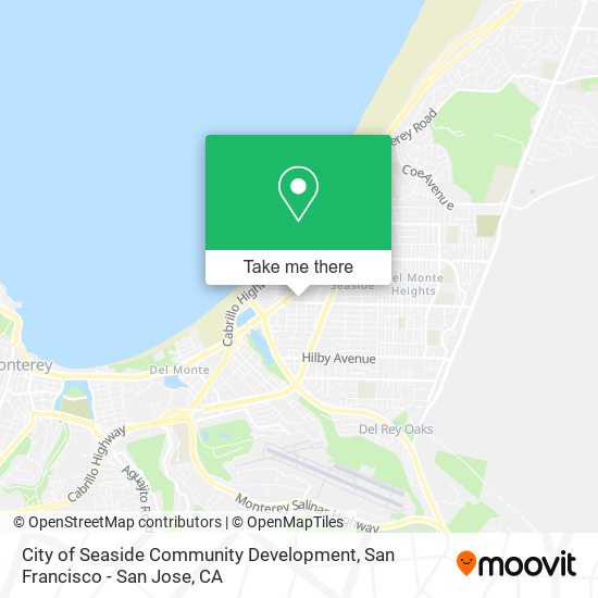 Mapa de City of Seaside Community Development