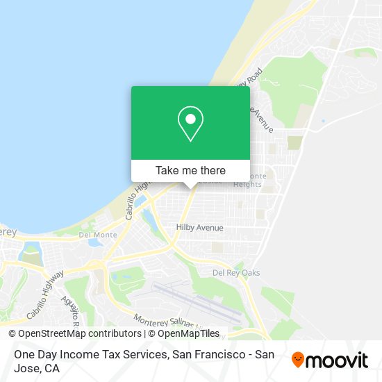 One Day Income Tax Services map