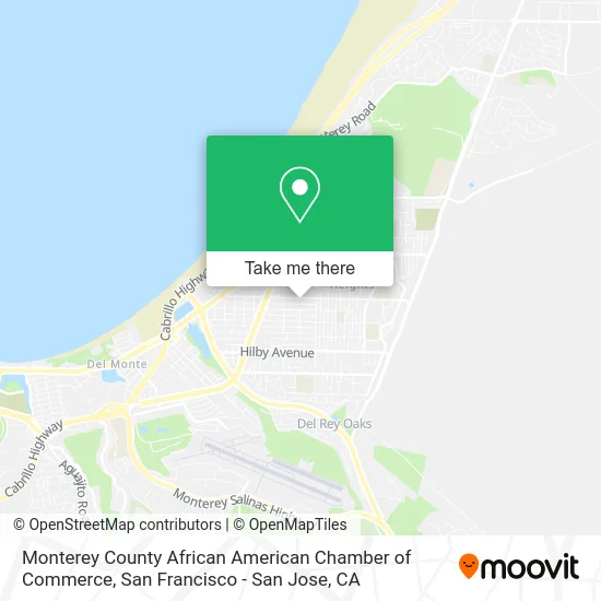 Monterey County African American Chamber of Commerce map