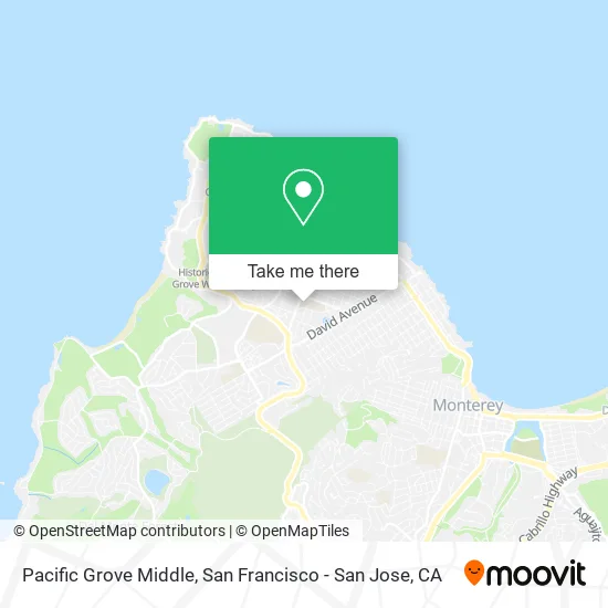 Pacific Grove Middle map