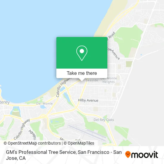 GM's Professional Tree Service map