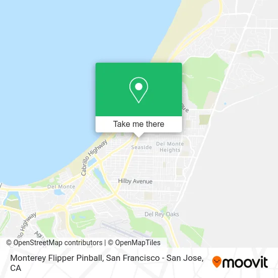 Monterey Flipper Pinball map