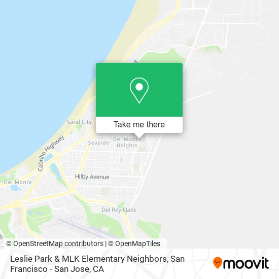 Leslie Park & MLK Elementary Neighbors map