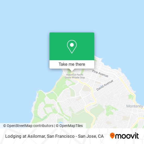 Mapa de Lodging at Asilomar