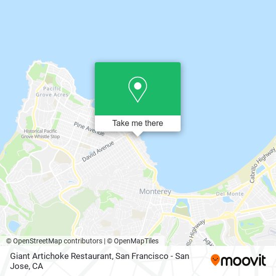 Giant Artichoke Restaurant map