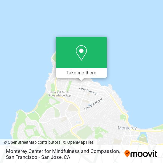 Monterey Center for Mindfulness and Compassion map