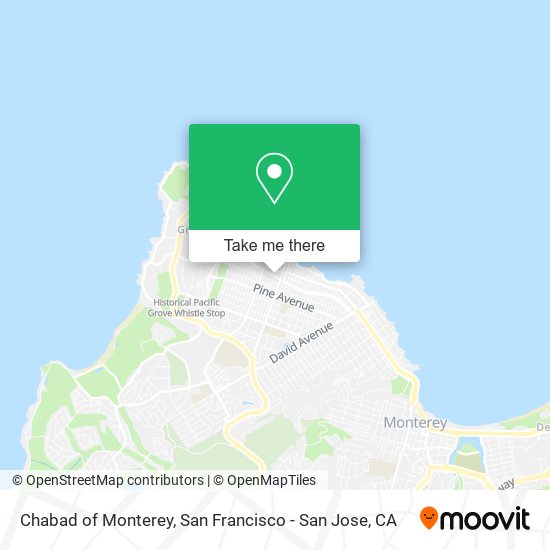 Chabad of Monterey map