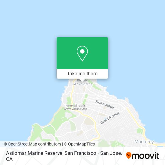 Asilomar Marine Reserve map