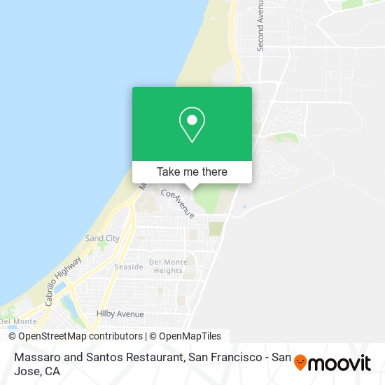 Mapa de Massaro and Santos Restaurant