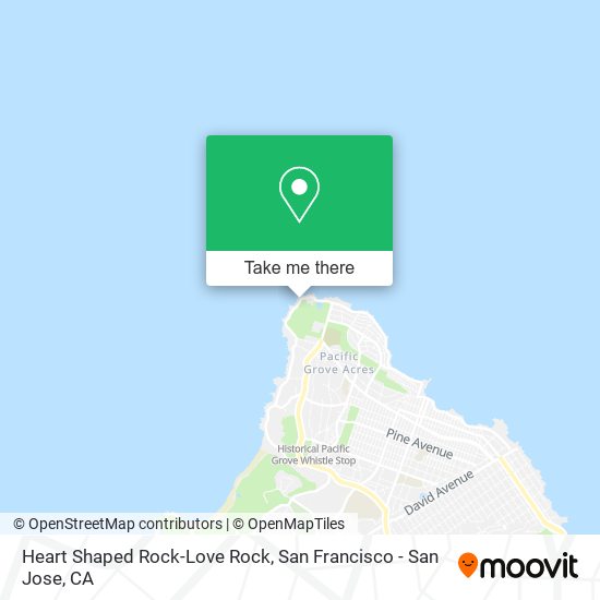 Heart Shaped Rock-Love Rock map