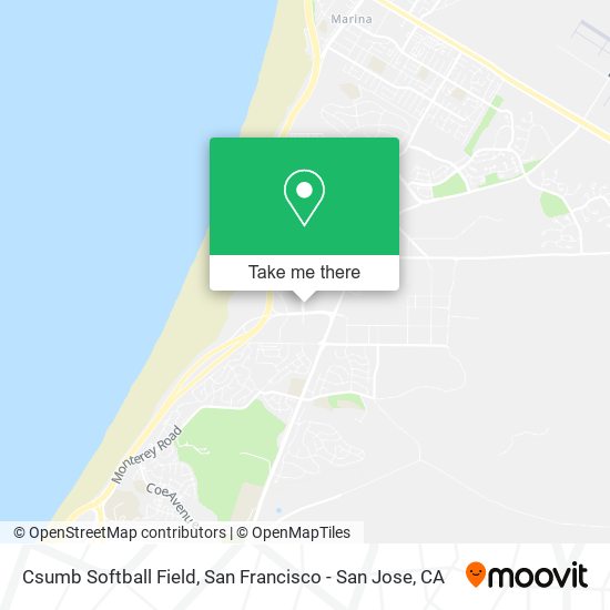 Csumb Softball Field map