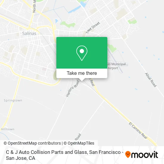 C & J Auto Collision Parts and Glass map