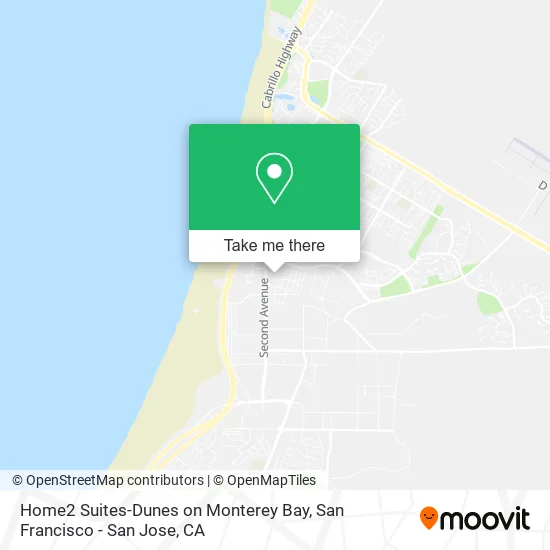 Home2 Suites-Dunes on Monterey Bay map
