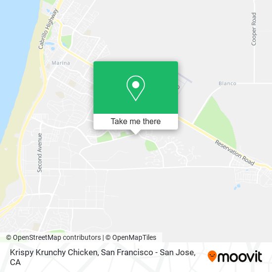Mapa de Krispy Krunchy Chicken