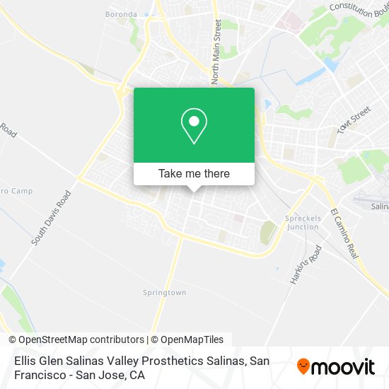 Mapa de Ellis Glen Salinas Valley Prosthetics Salinas