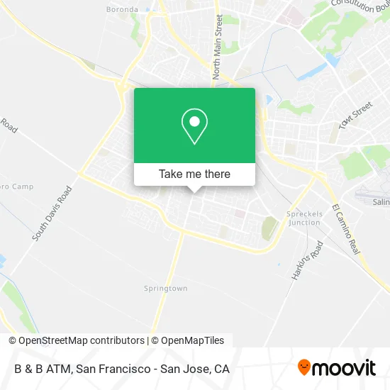 B & B ATM map
