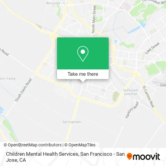 Children Mental Health Services map