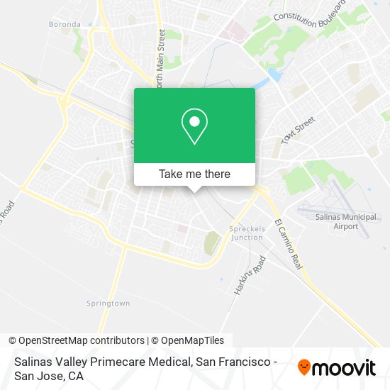 Mapa de Salinas Valley Primecare Medical