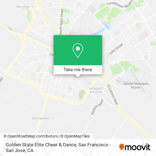 Mapa de Golden State Elite Cheer & Dance