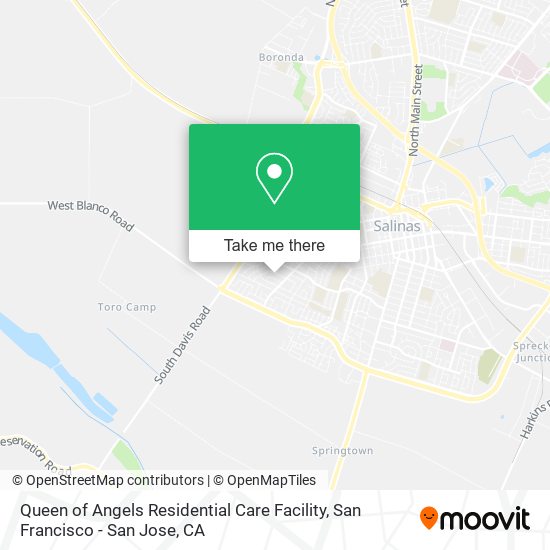 Mapa de Queen of Angels Residential Care Facility