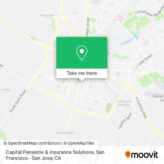 Capital Pensions & Insurance Solutions map