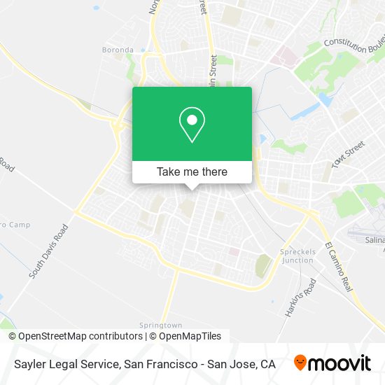 Sayler Legal Service map