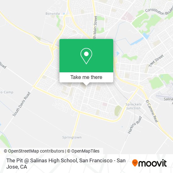 Mapa de The Pit @ Salinas High School