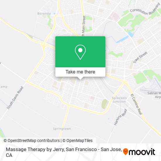 Massage Therapy by Jerry map