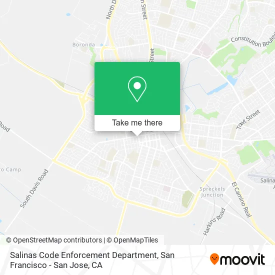 Mapa de Salinas Code Enforcement Department