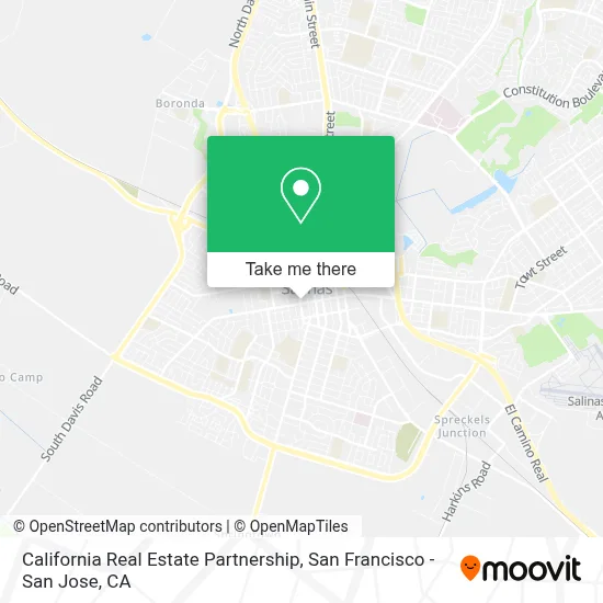 California Real Estate Partnership map