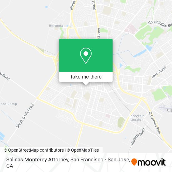 Salinas Monterey Attorney map