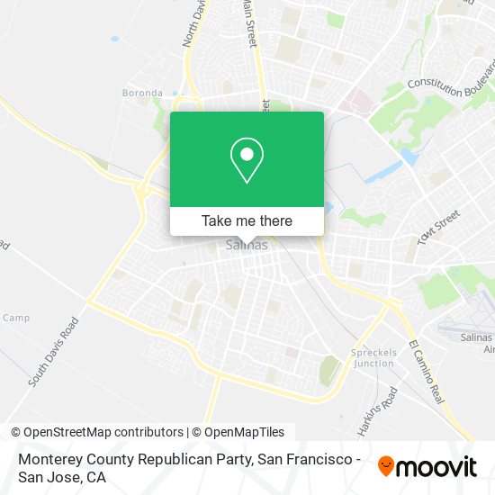 Mapa de Monterey County Republican Party