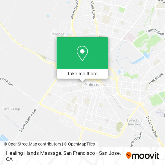 Mapa de Healing Hands Massage