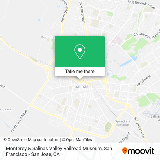 Monterey & Salinas Valley Railroad Museum map