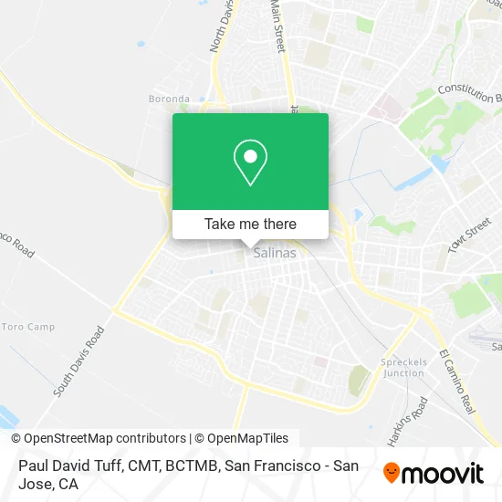 Mapa de Paul David Tuff, CMT, BCTMB